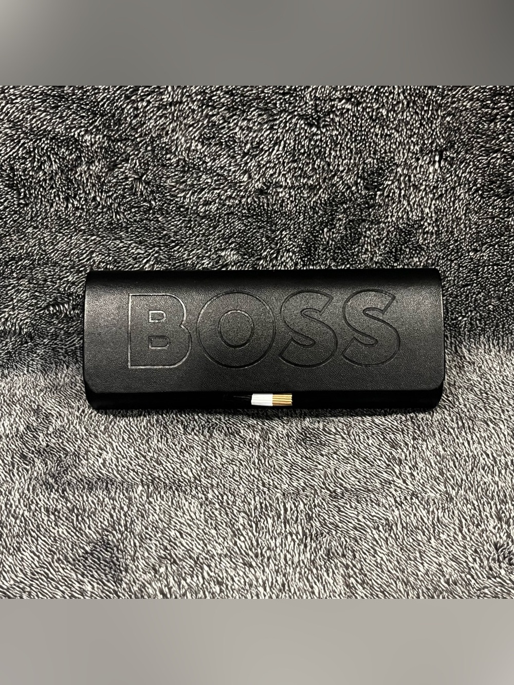 Hugo Boss semi-hard sunglasses/eyeglasses case black ( CASE ONLY )